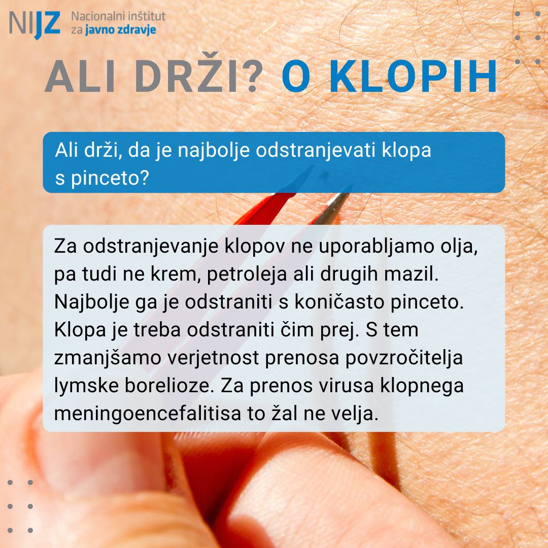 odstranjevanje klopa